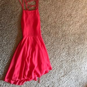 Pink, flowy, formal dress